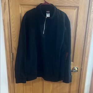 Black Harley Davidson Half-Zip Men's Sweater